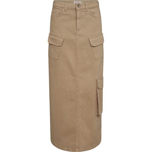 Kjolar - IVY-Augusta Utility Maxi skirt – Khaki Twill